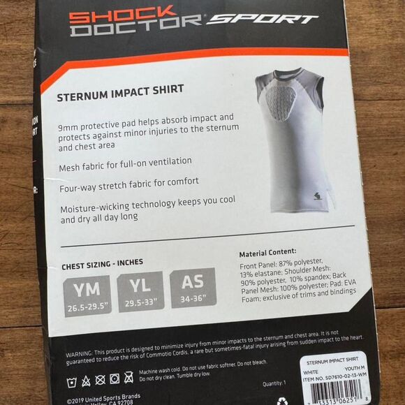 Shock Doctor sternum impact shirt - Picture 2 of 2